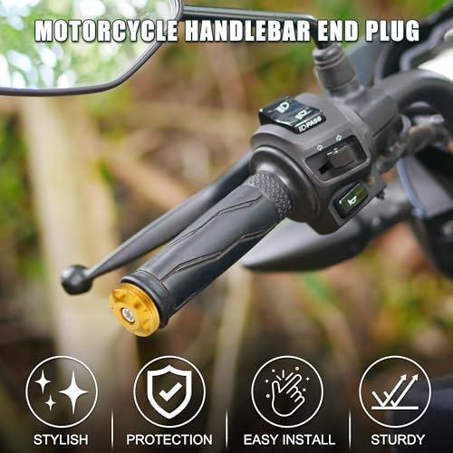 Motorcycle Handlebar End Plug Aluminum Alloy 18mm-20mm 0.71″-0.79″ 32mm OD