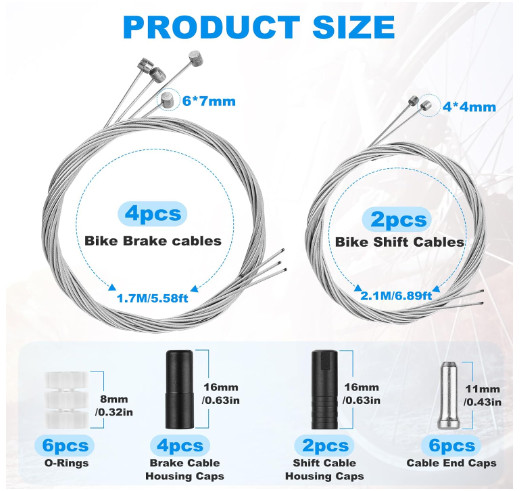 24-Piece Professional Bicycle Parts for MTB Bicycle Brake Cable