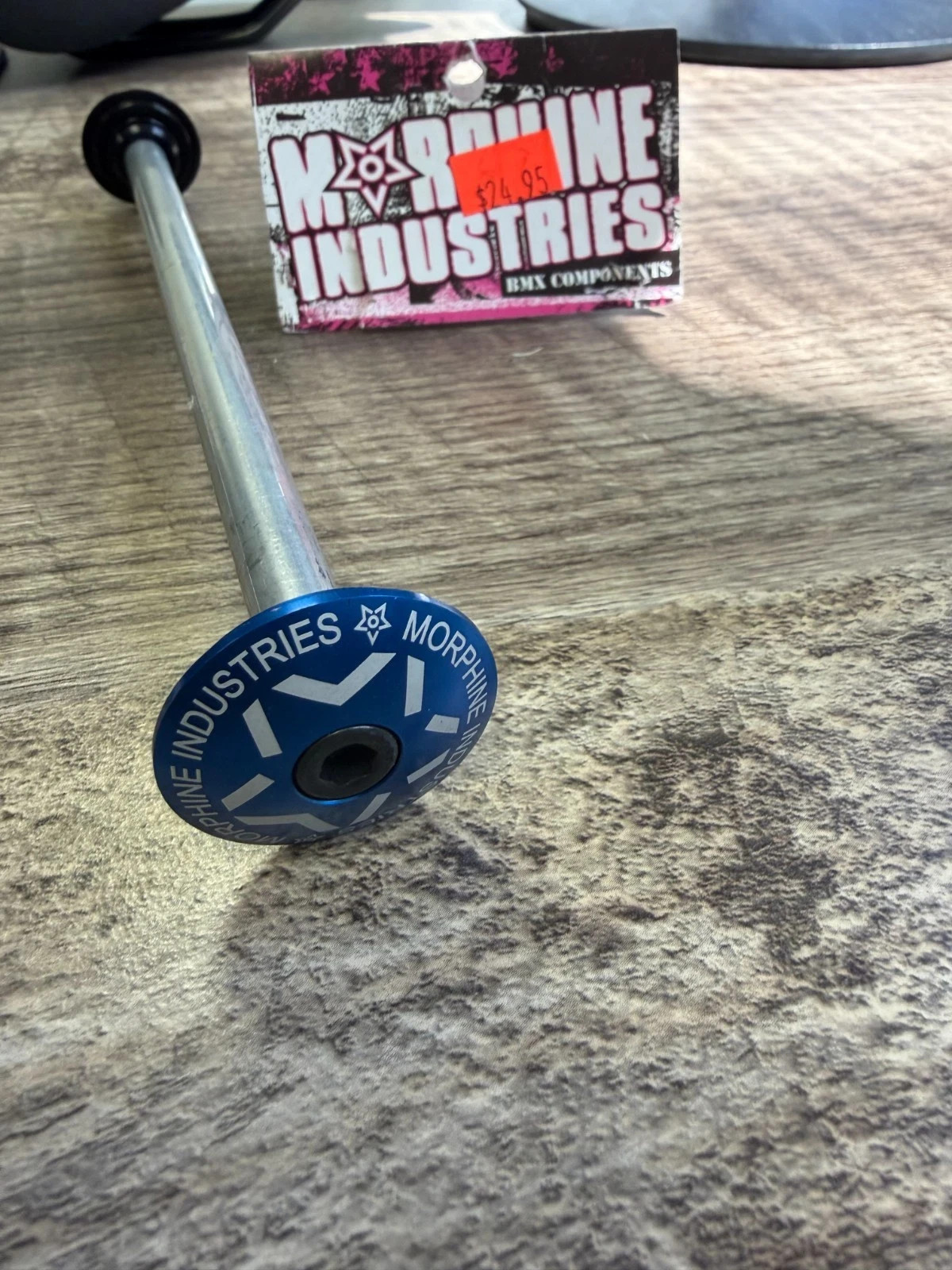 Morphine Industries Stem Lock – Blue – 1″ – BMX – Race – Racing – Deadbolt