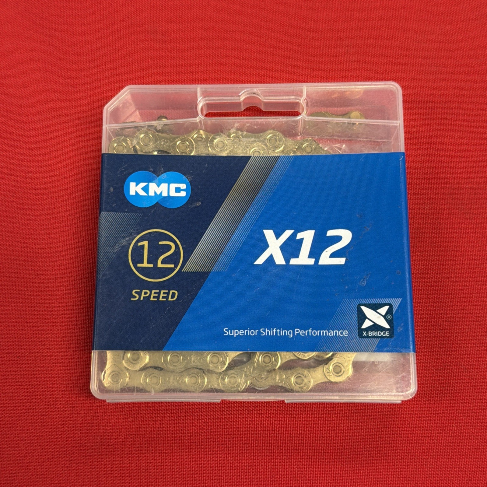 KMC X12 Gold Ti-N 12-Speed Bike Chain 126L fits SRAM GX NX Eagle 12sp Road / MTB