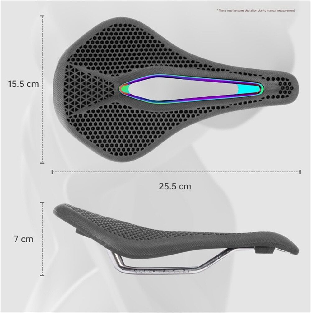 Promend 3D Printed Bicycle Saddle Hollow Honeycomb MTB Road Bike Seat Cushion