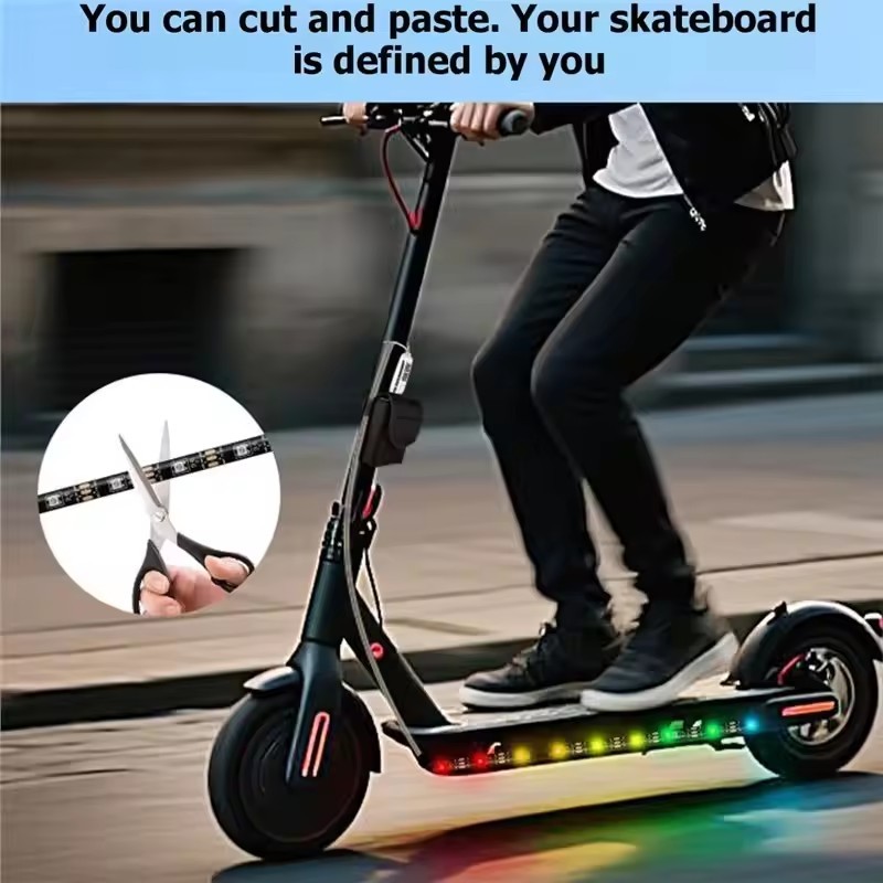 Bluetooth RGB LED Strip Light Remote Control for Electric Scooter Bicycle e-Bike