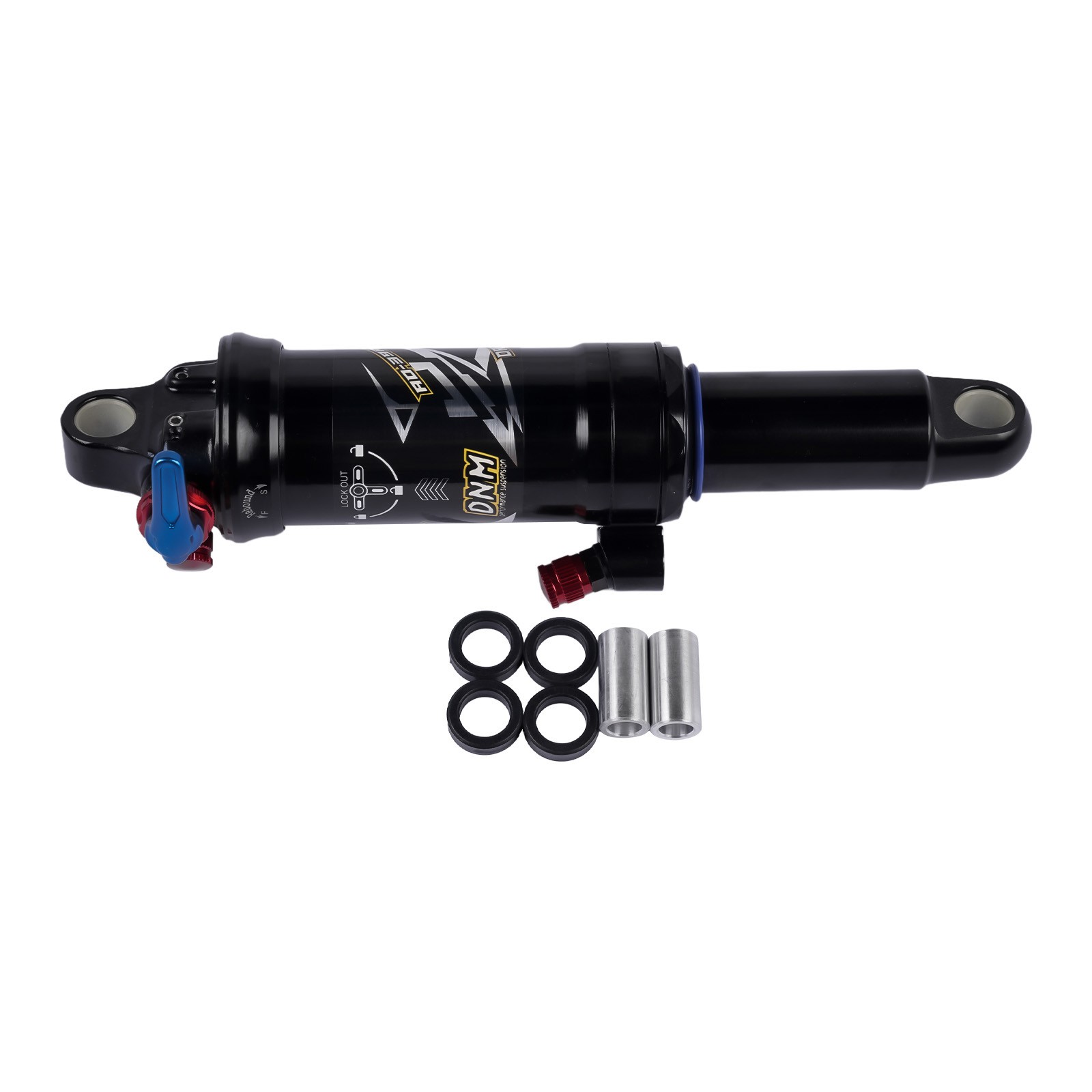 Mountain Bike Bicycle Air Suspension Rear Shock 165/190/200mm w/ 3-Step Lockout