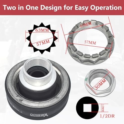 30mm 55mm Front Rear Wheel Axle Nut Socket Tool, Compatible with Ducati Motorcyc
