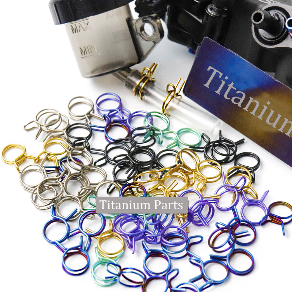 9.8mm Hose Clips Spring Fuel Clamps | Titanium alloy clamp motorcycle Fastener