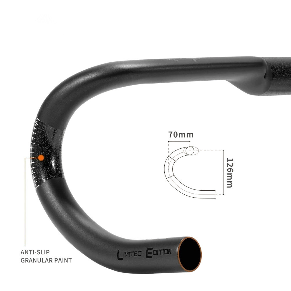 TOSEEK Carbon Bicycle Handlebar Cable Internal Gravel Road Bike Drop Bar 31.8mm