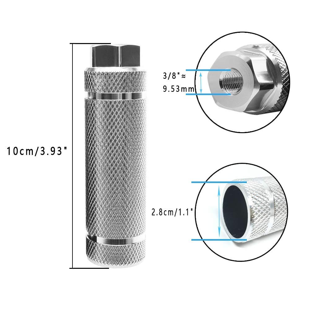 Aluminum Alloy Bike Pegs,Fit 3/8 inch Axles,Foot Pedals Backseats Stands,Dura…