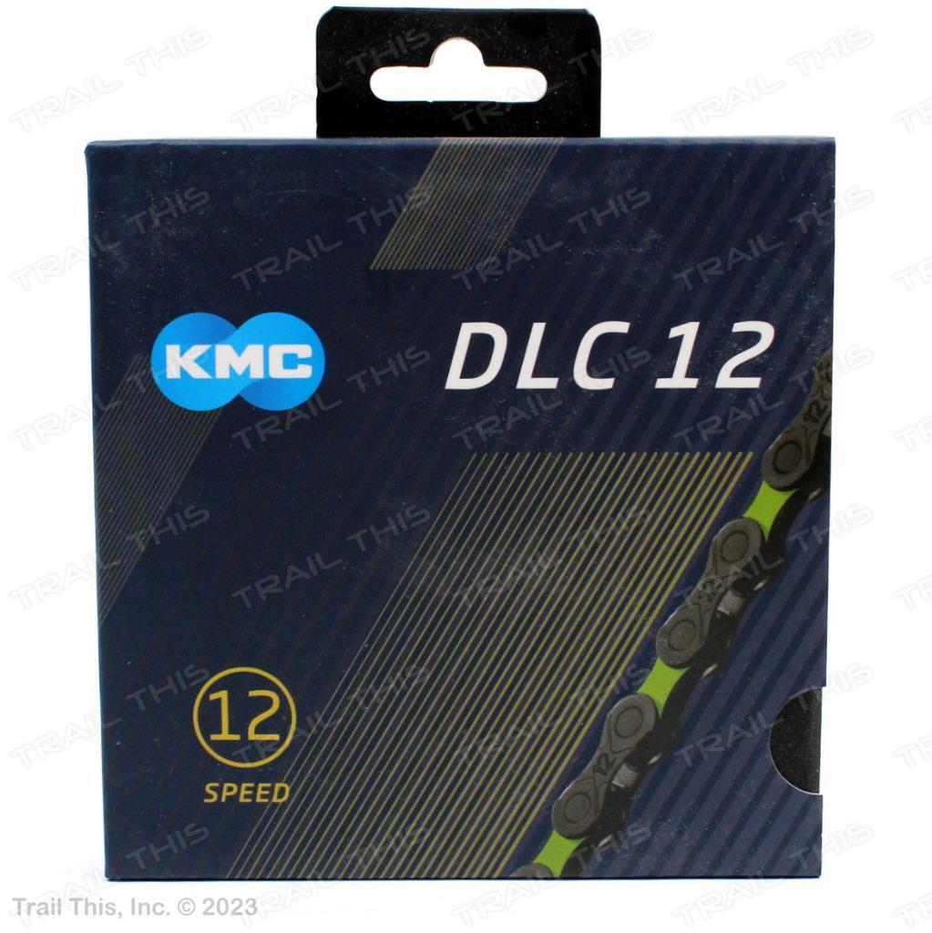KMC DLC 12-Speed Green & Black Bike Chain 126L X12 fits SRAM Shimano
