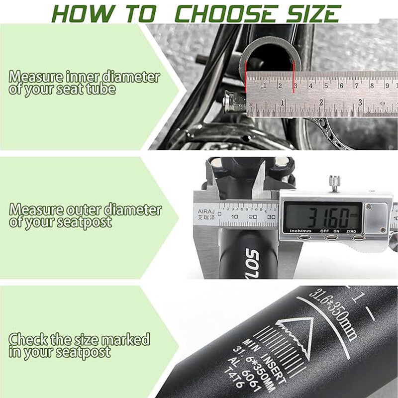 BUCKLOS/TOSEEK Seatpost 27.2/28.6/30/30.8/31.6/33mm Carbon/Alloy Bike Seat Tube