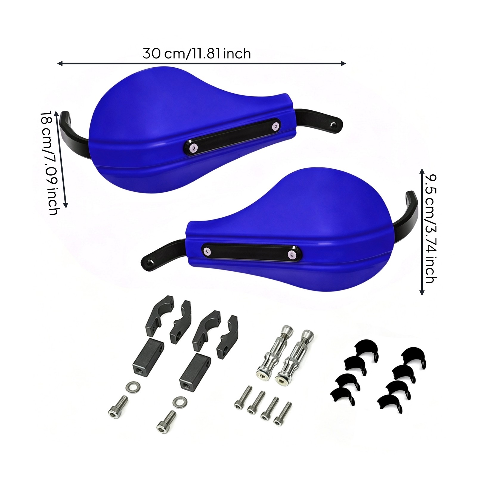 Motorcycle Handlebar Guard with Mounting Bracket Universal Fit Motorcycle
