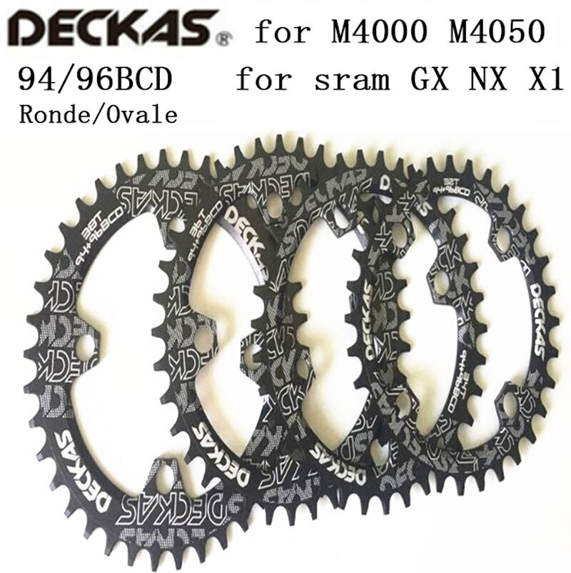 Deckas MTB Bike 94+96 BCD Chainring Bicycle Chainwheel For M4000 GX NX X1 Crank
