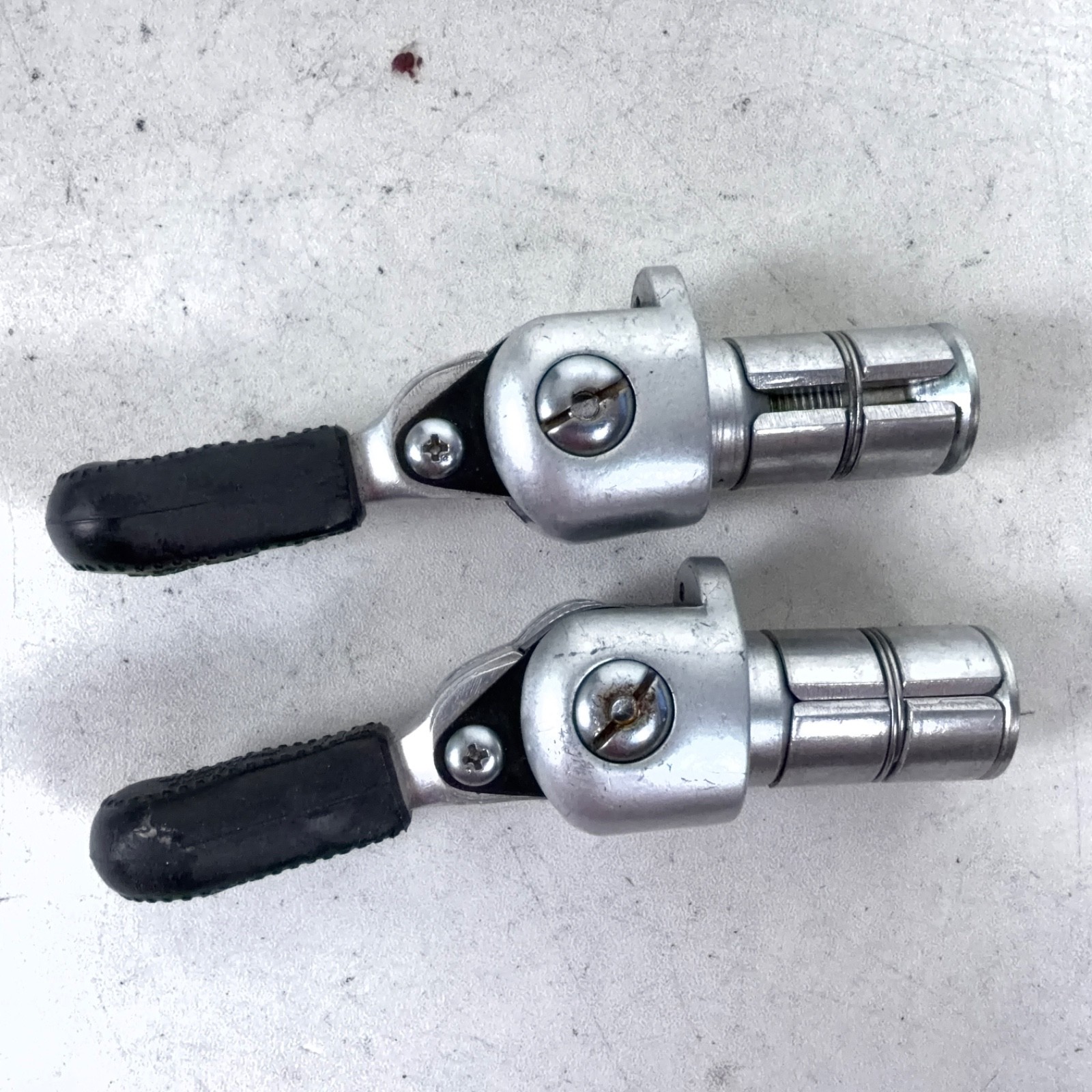 Vintage SunTour Bar End Shifters Barcon Friction Levers Rubber Grips Japan
