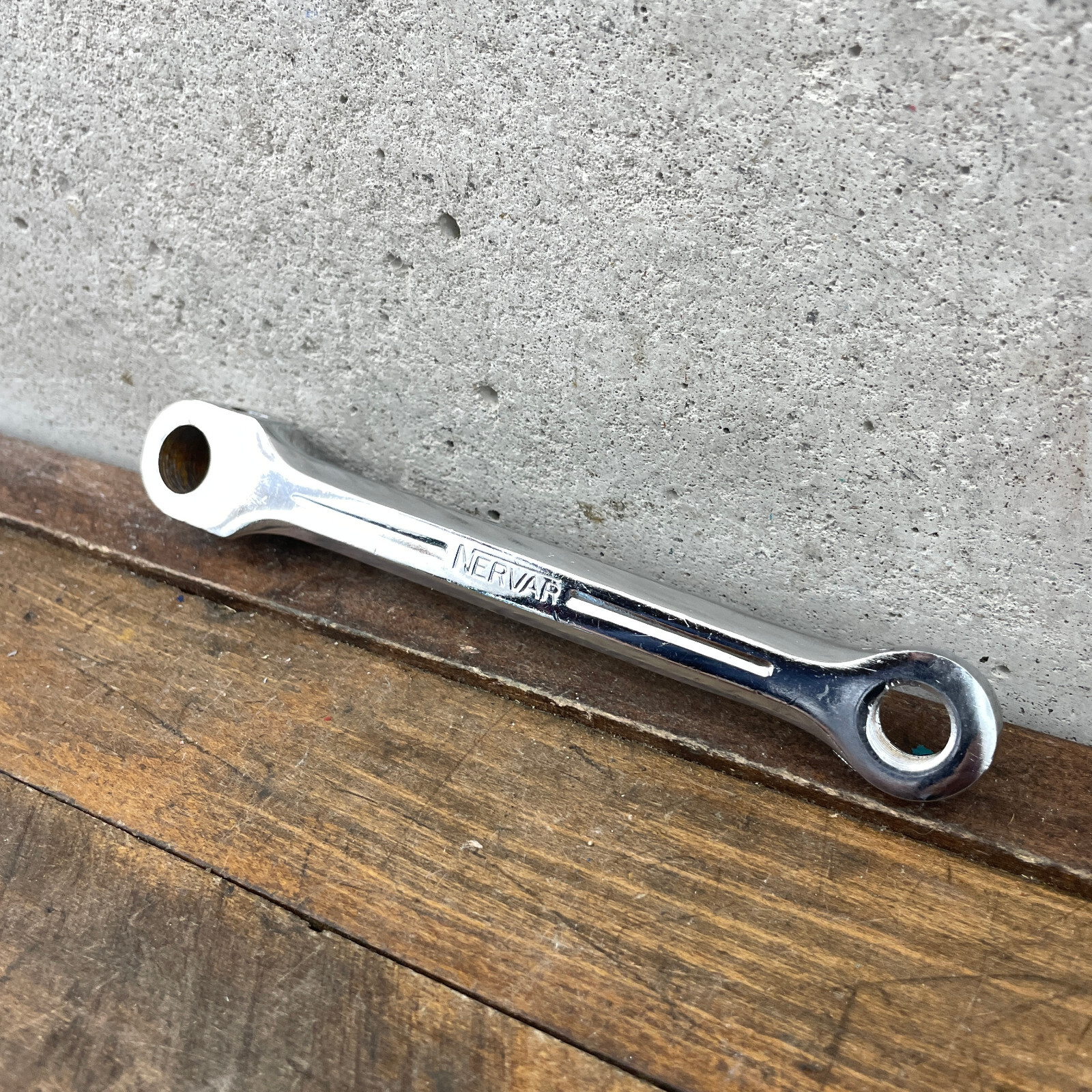 Vintage Nervar Crank Arm LEFT 165 mm Steel Chrome Cottered Peugeot Race France