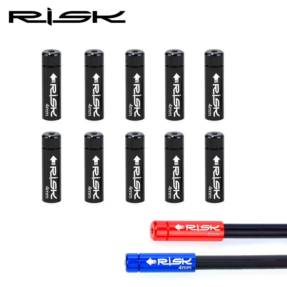 10PCS Alloy Bike Cable End Caps 5mm Brake 4mm Shift Dust Covers