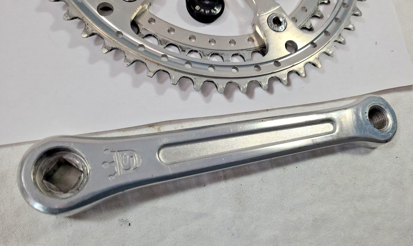 RARE Sakae Mighty Crankset 144 BCD / 171mm + Caps / 52-42t- NICE! / #170