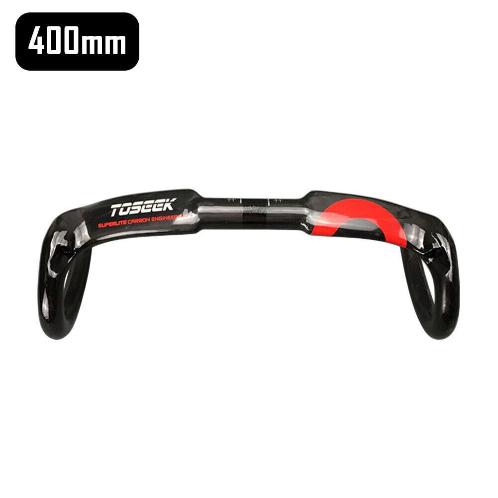 For Toseek Bike Bicycle Racing Drop Bar Handlebar UD Carbon Fiber 400/420/440mm