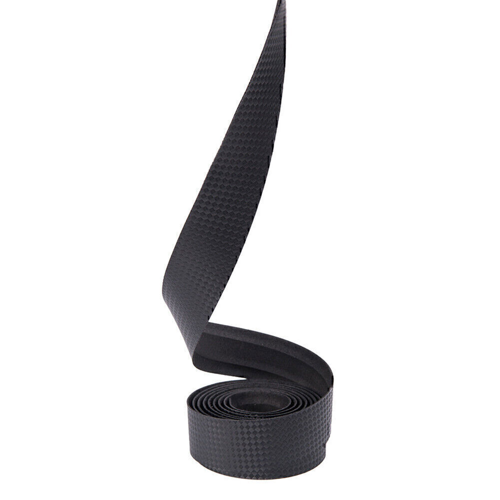 Bicycle Handlebar Strap Carbon Fiber Grain Leather Shock Absorb Handlebar Wraps