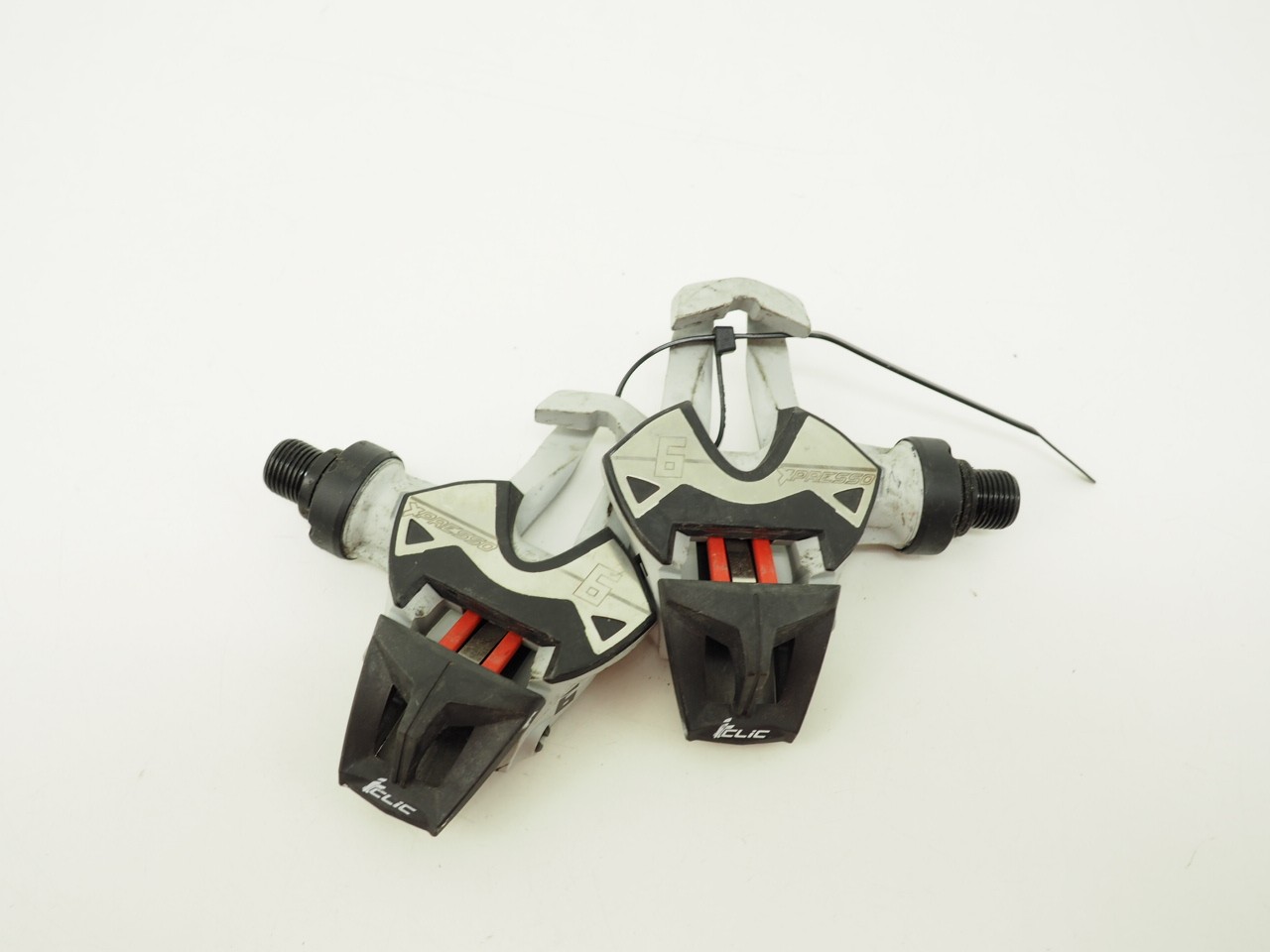Time Xpresso 6 Grey/Black Road Bicycle Clipless Pedals iClic Stainless Steel