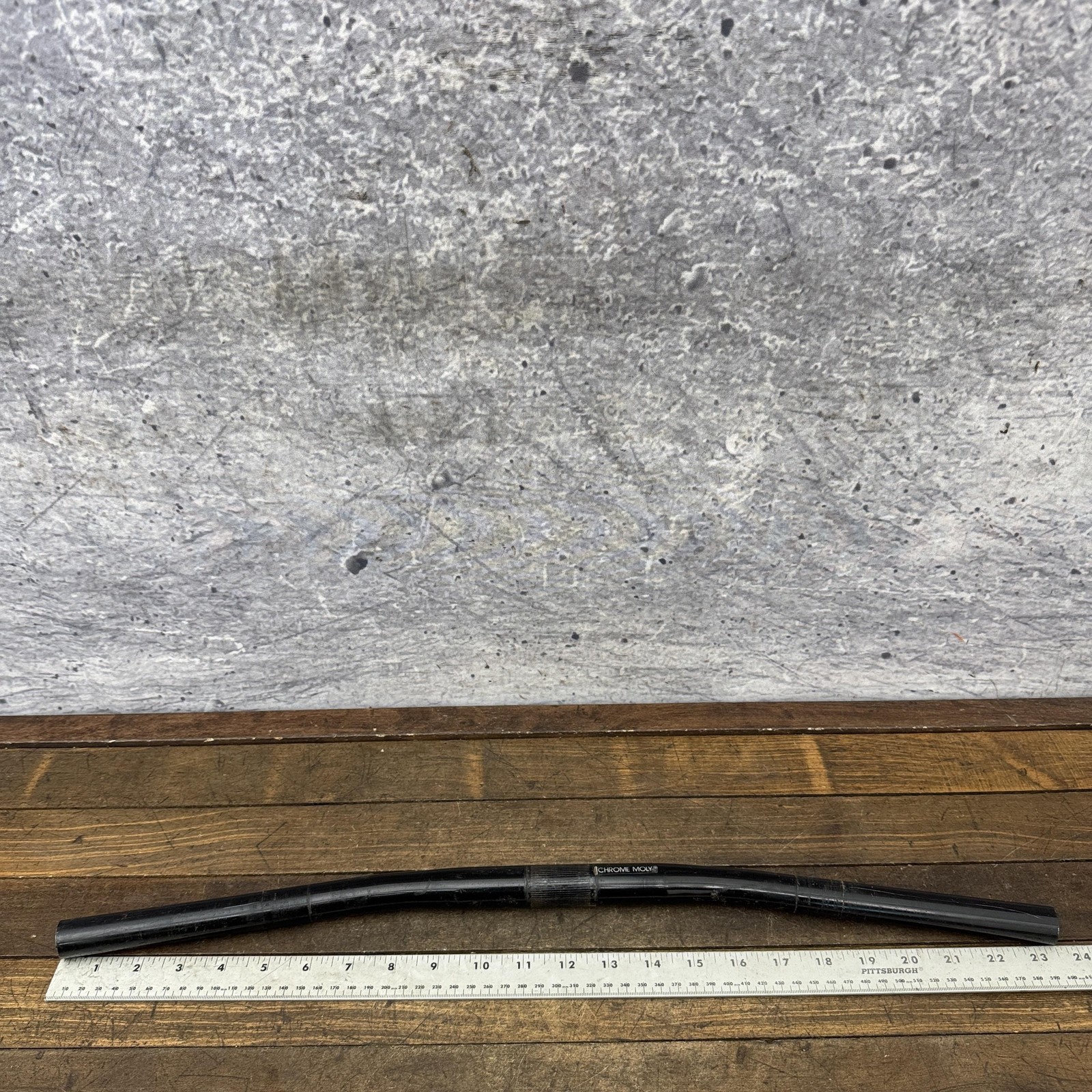 Vintage GT Chromoly 25.4mm Handlebar Avalanche Black Bike Bar 80s MTB Steel