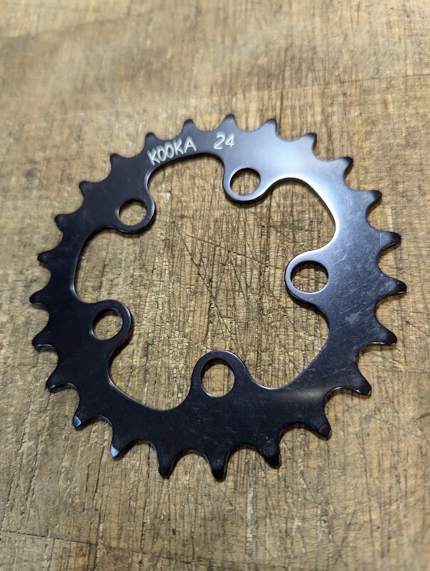 NOS KOOKA 24t 58bcd chainring MTB vintage