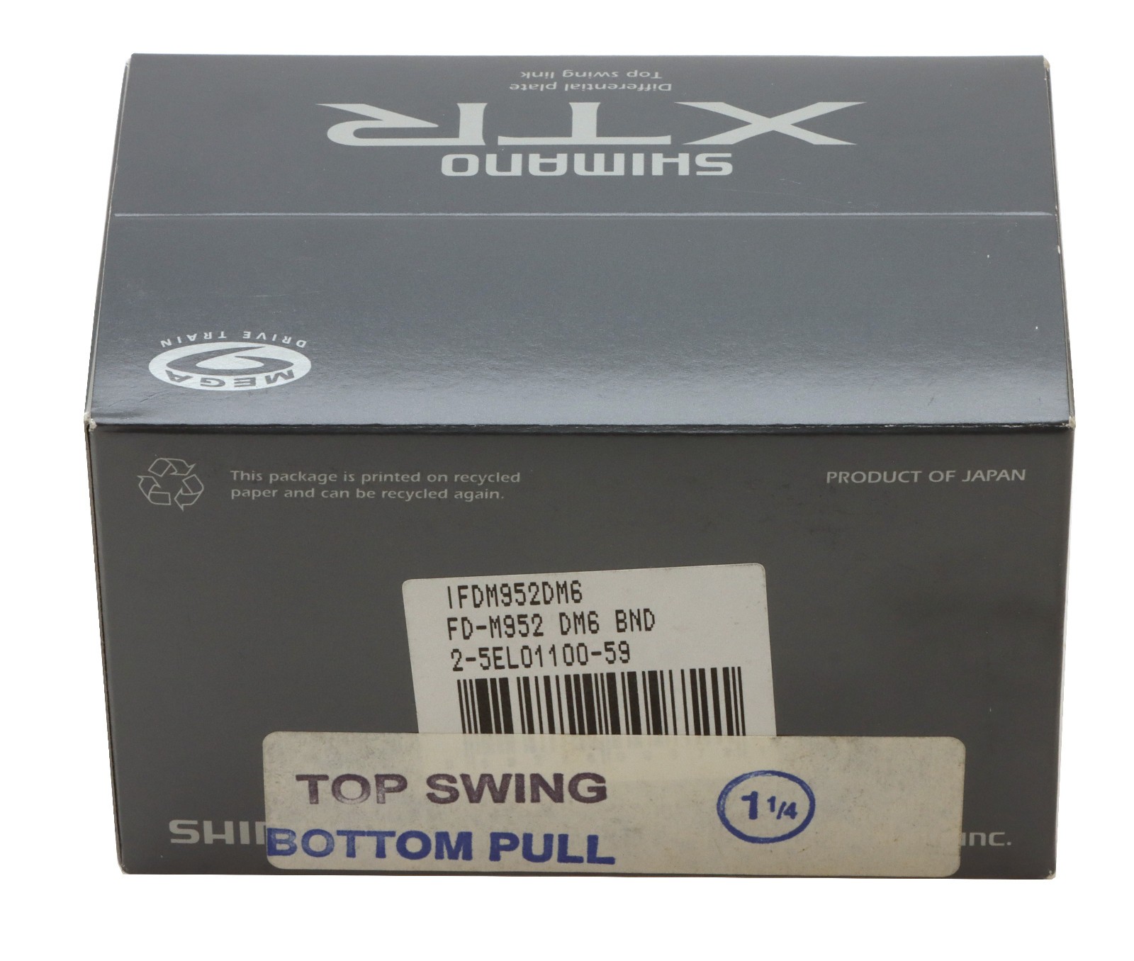 Shimano XTR FD-M952 DM6 Front Derailleur 3x9s Clamp-On 31.8mm T.Swing/B.Pull NOS