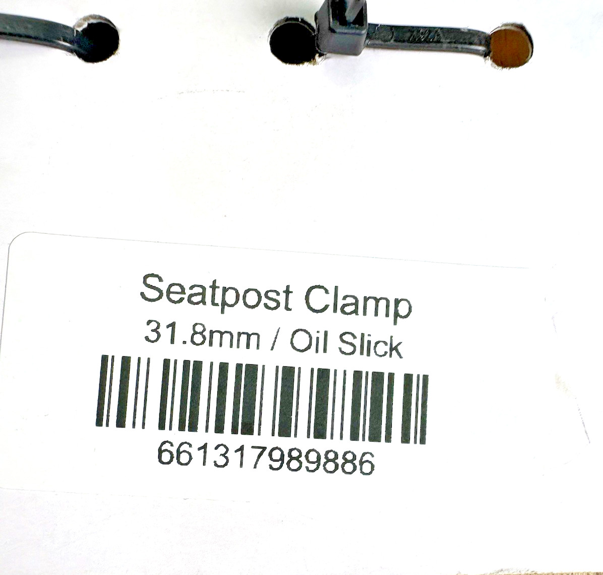 Title MTB Seatpost Clamp (Oil Slick) 31.8mm Upcycled