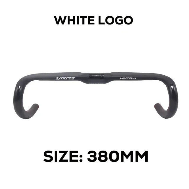 Road Bike Handlebar 380mm/400mm/420mm/440mm Black Matt Fully Internal Routing