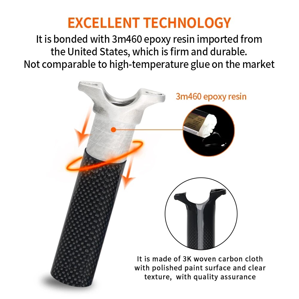 TOSEEK MTB Carbon Fiber Road Bike Seat post Seatpost 27.2 30.8 31.6*350 400mm