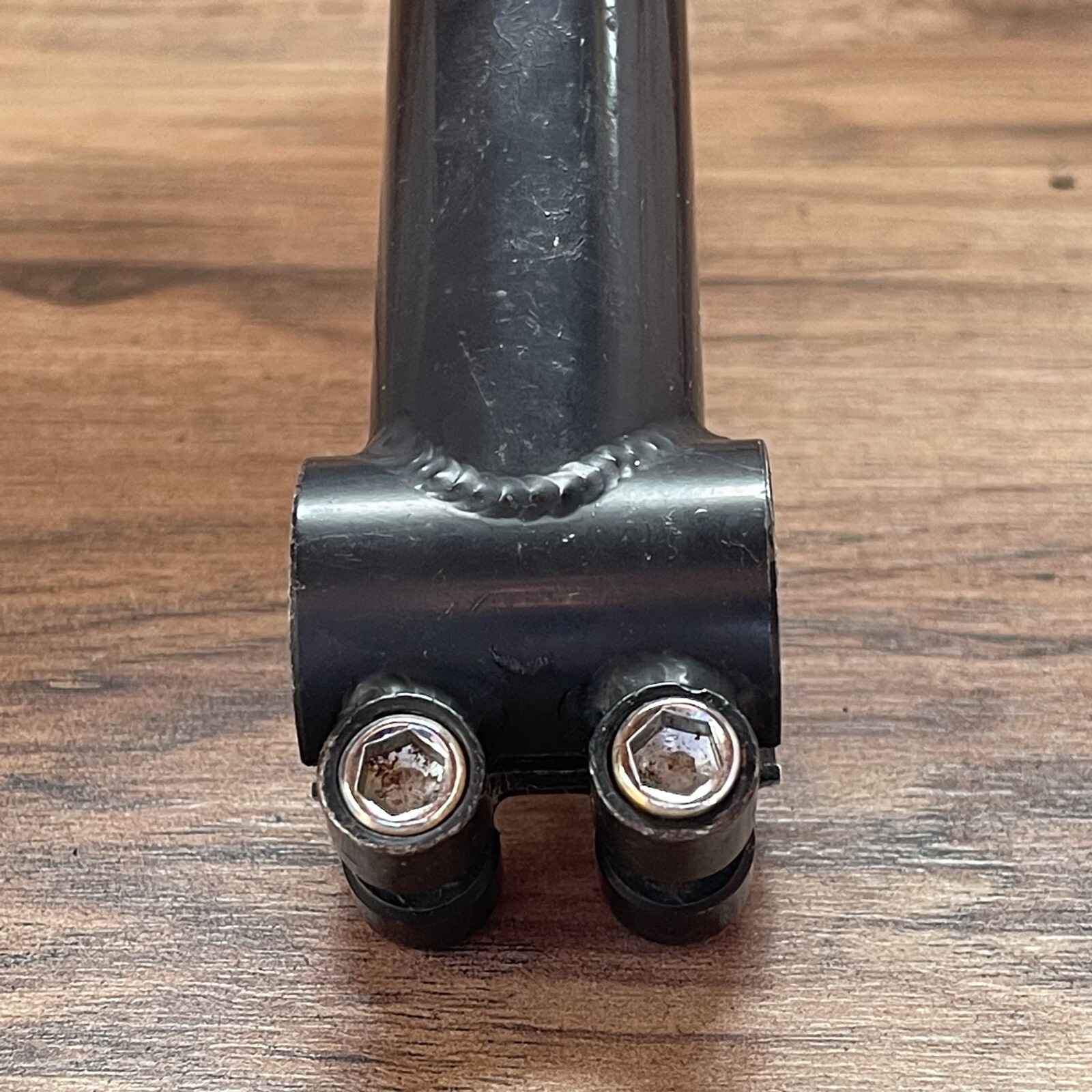 Black Chromoly 1 1/8 Inch 25.4 MTB  Quill Stem 130 15 Degree 25.4