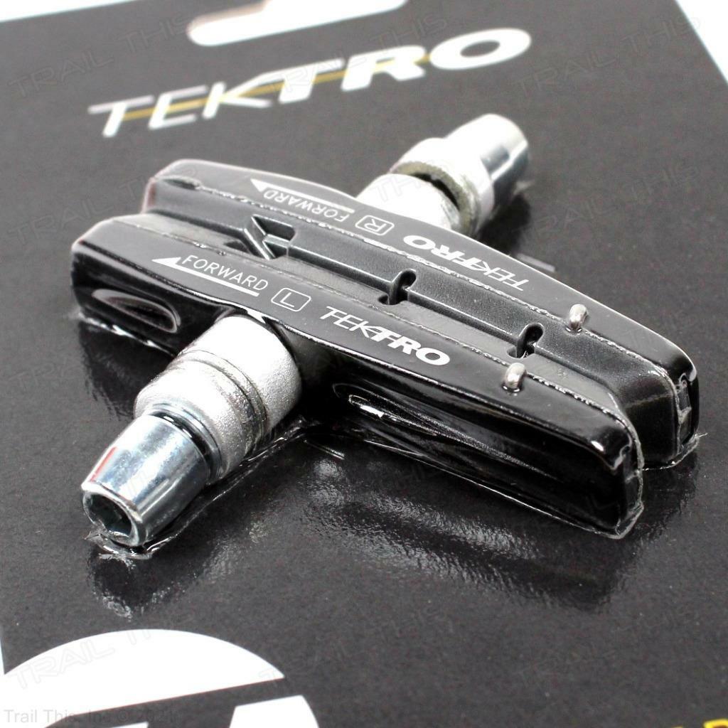 Tektro 877.12 MTB Bike Linear-Pull V-Brake Cartridge Pads / Shoes Threaded-Post
