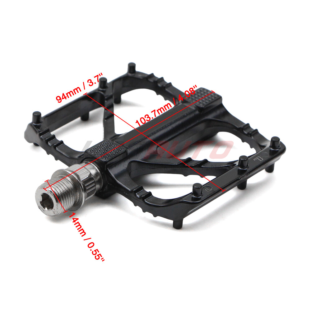 Non-Slip Bike Pedal DU Bearing Lightweight Road Pedals Sealed Flat Platform L+R