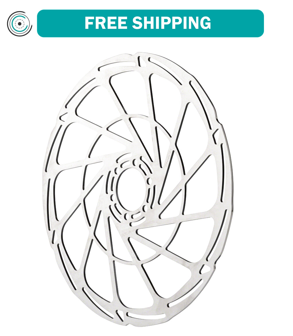 Jagwire Sport SR1 Disc Brake Rotor – 220mm, 6-Bolt, Silver