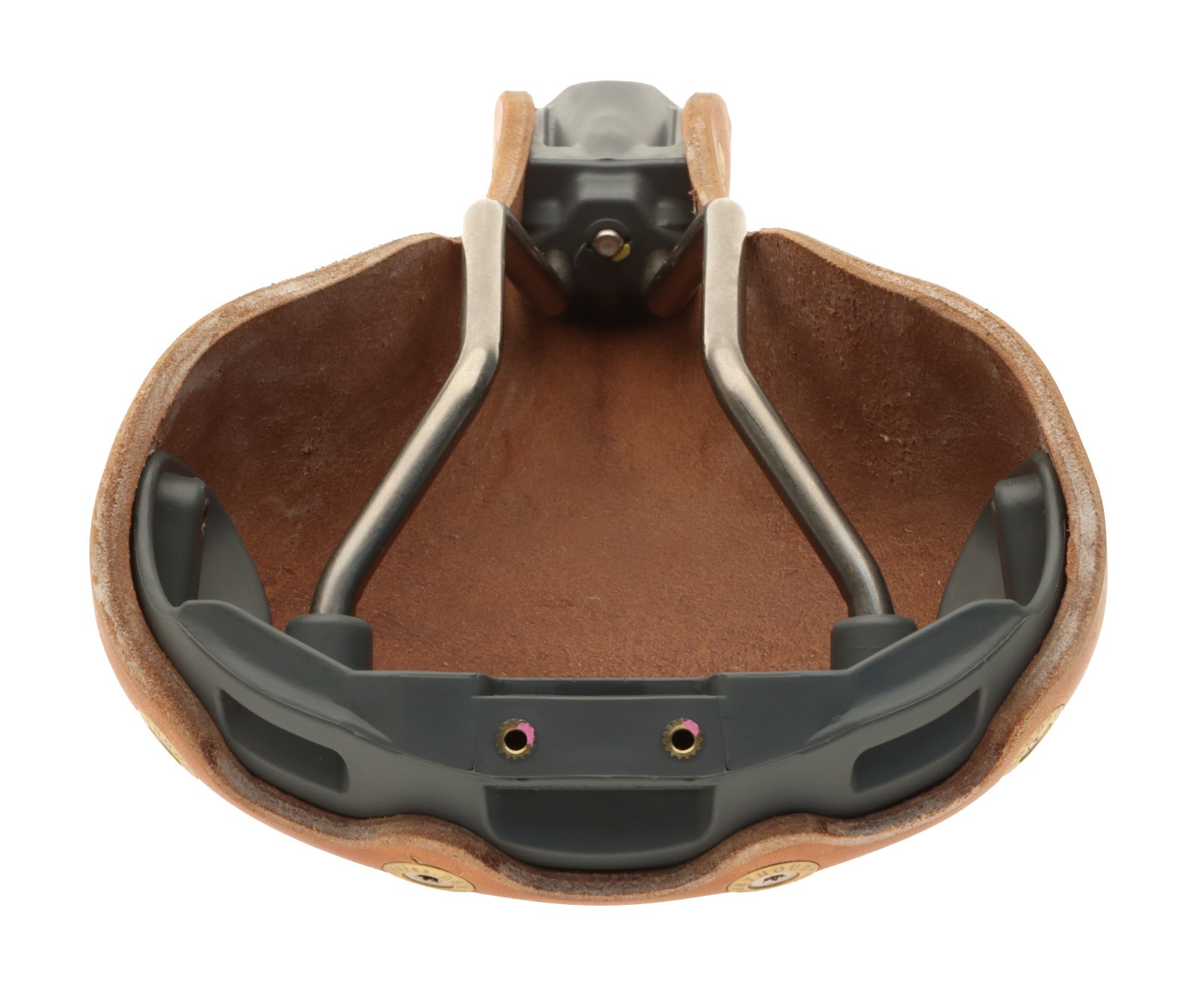 Gilles Berthoud Agnel Saddle Titanium Rails Hard Leather Natural NEW NOS NIB