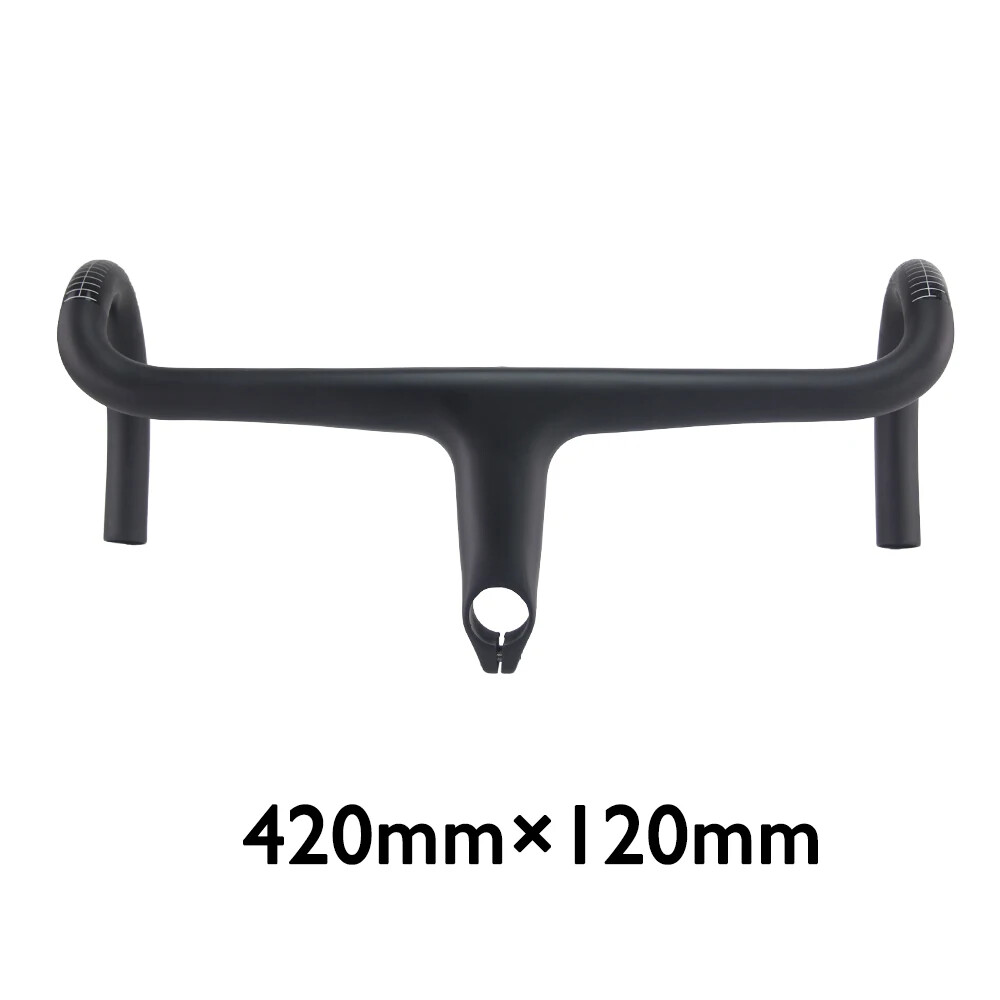 Carbon Fiber Road Alpinist Bike Integrated Handlebar Drop 400/420/440mm Length