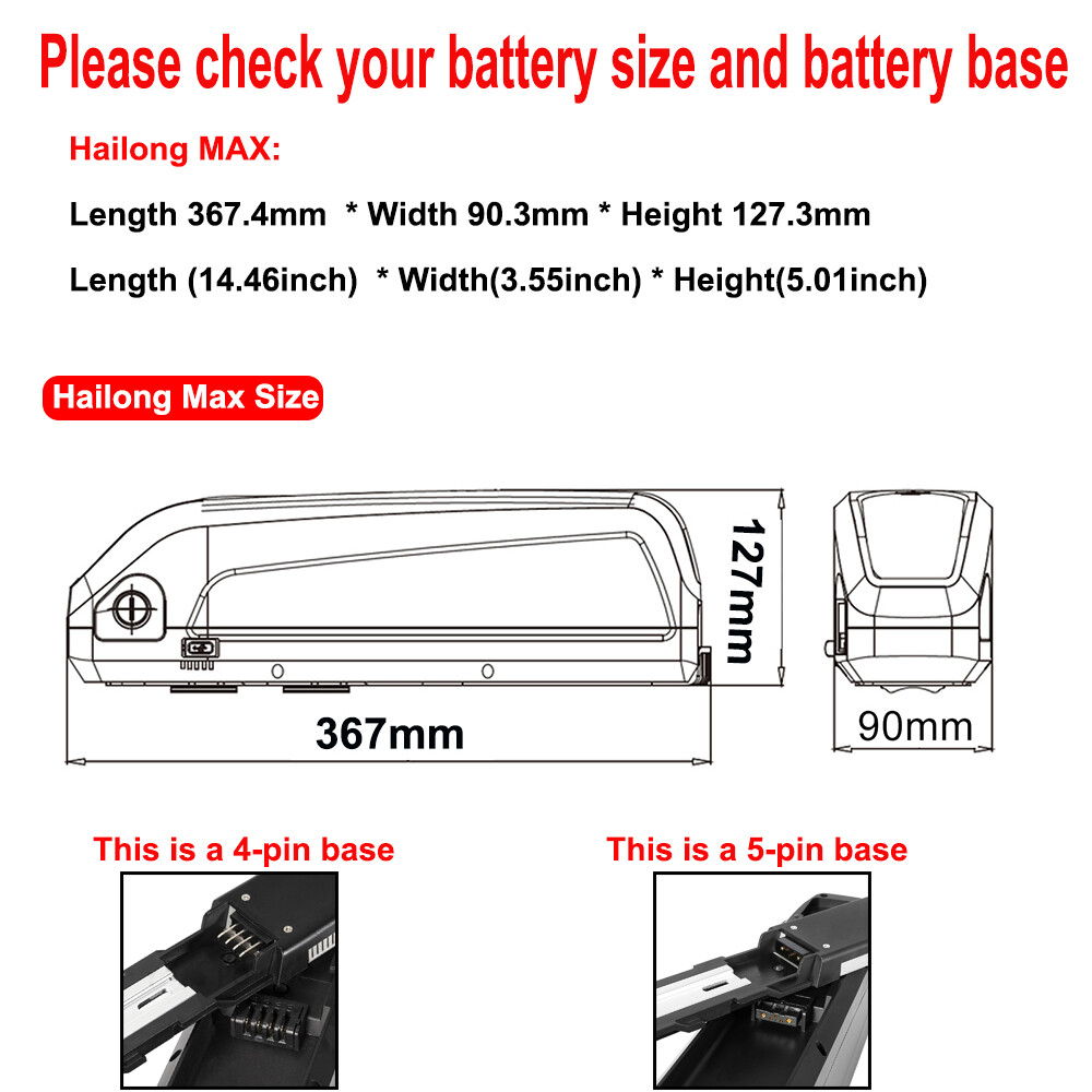 48V 30ah 1800W Hailong Ebike Battery Electric Bike Lithium Batterys Samsung Cell
