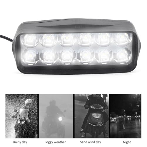Ebike Headlight 12V-100V 1200lm Universal Bar Light for Ebike, Electric Bike