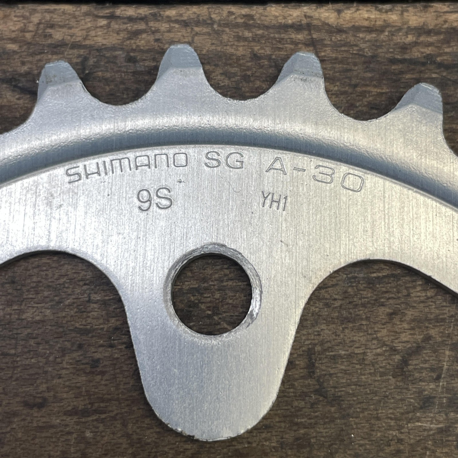 Vintage Shimano 30T Chainring 30 Tooth 74 BCD SG A-30 9S Silver Alloy Bike