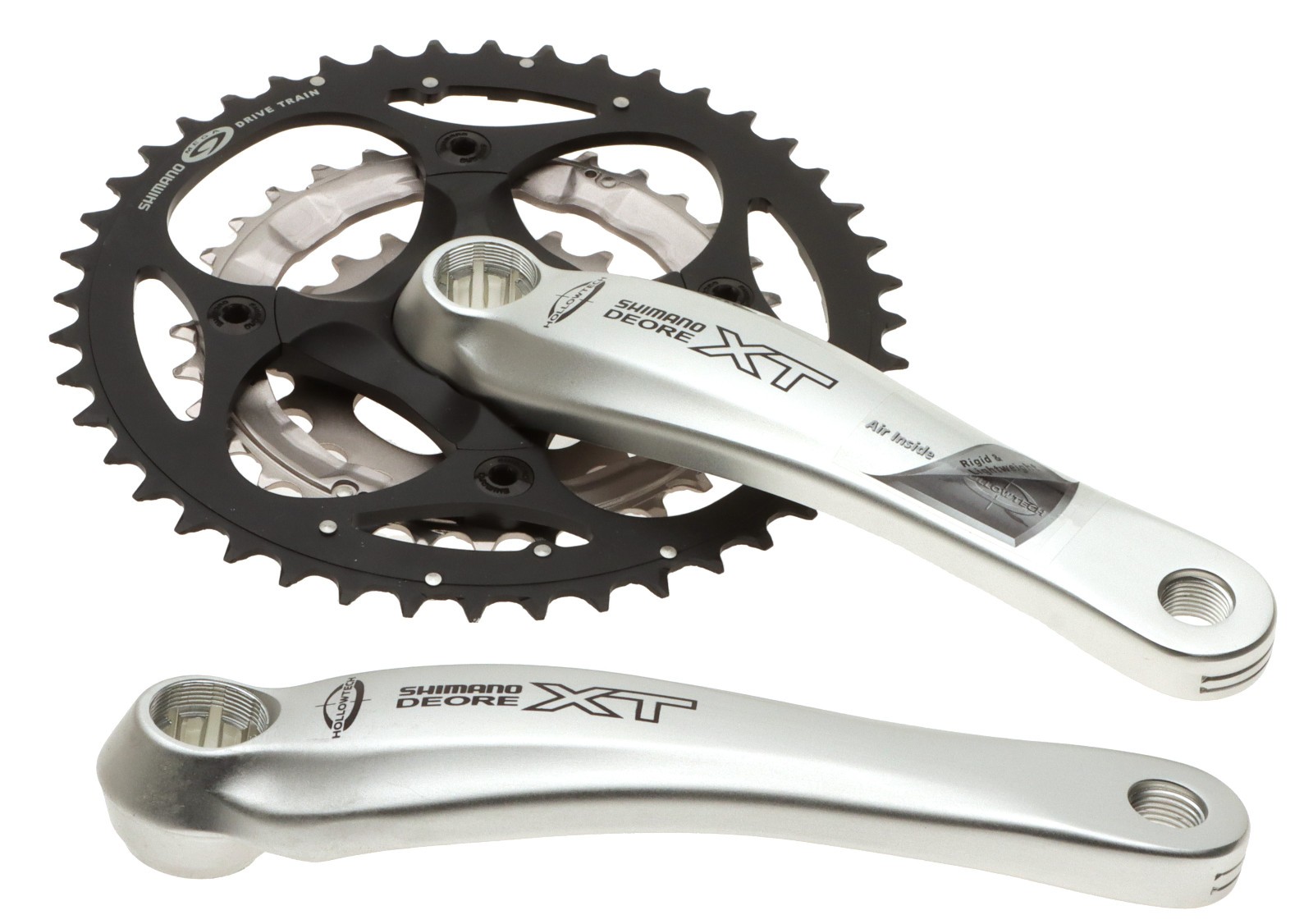 Shimano Deore XT FC-M752 9 Speed Crank Hollowtech 175mm Silver 223244 NOS NEW
