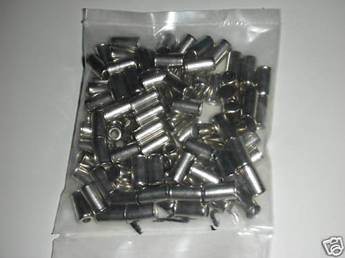 25 PCS BRASS BIKE DERAILLEUR BRAKE CABLE HOUSING FERRULES CAPS 5MM