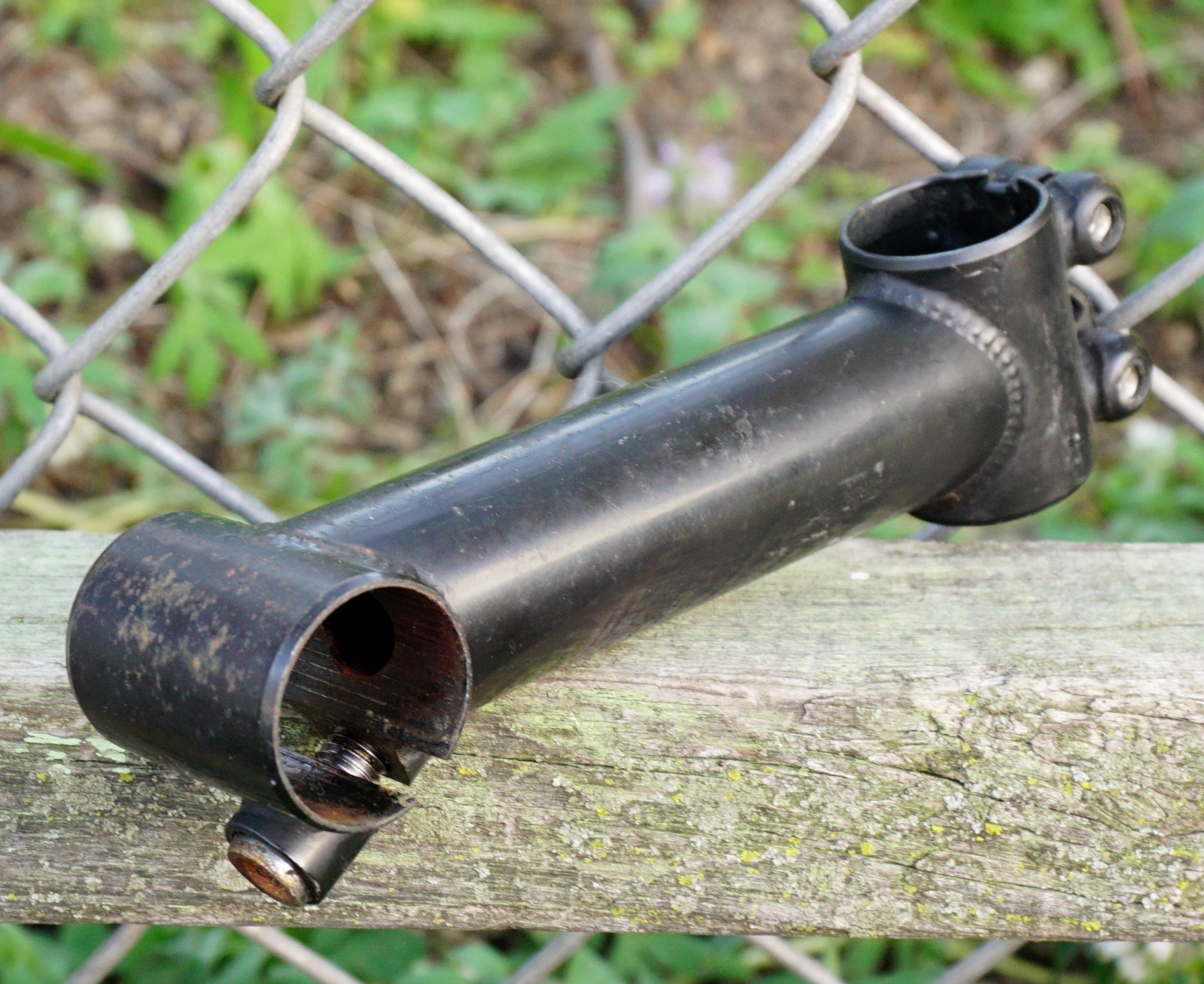 Threadless Stem 1″ Steerer 25.4 Riser 120mm Black Vintage Mountain Bike 1990s