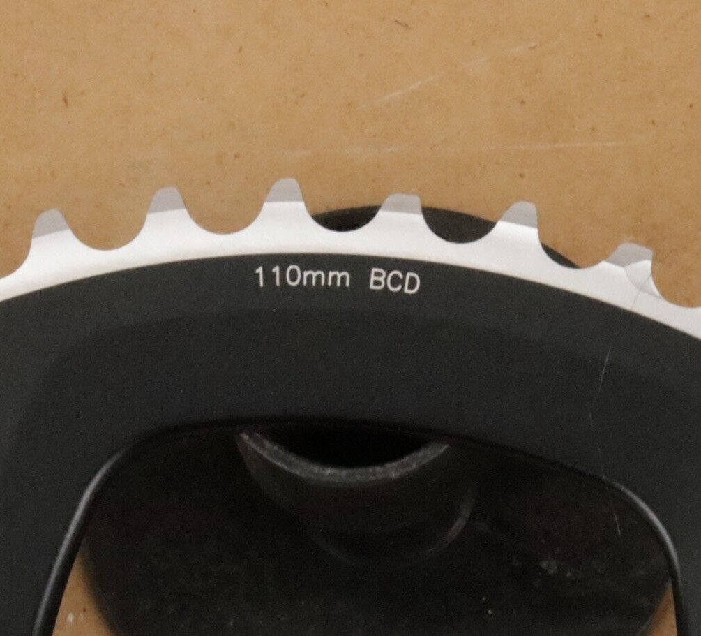 FSA K-Force Super ABS Road Chainring 53T N11 Blk/Slvr, 4 bolt 110 BCD 11 speed