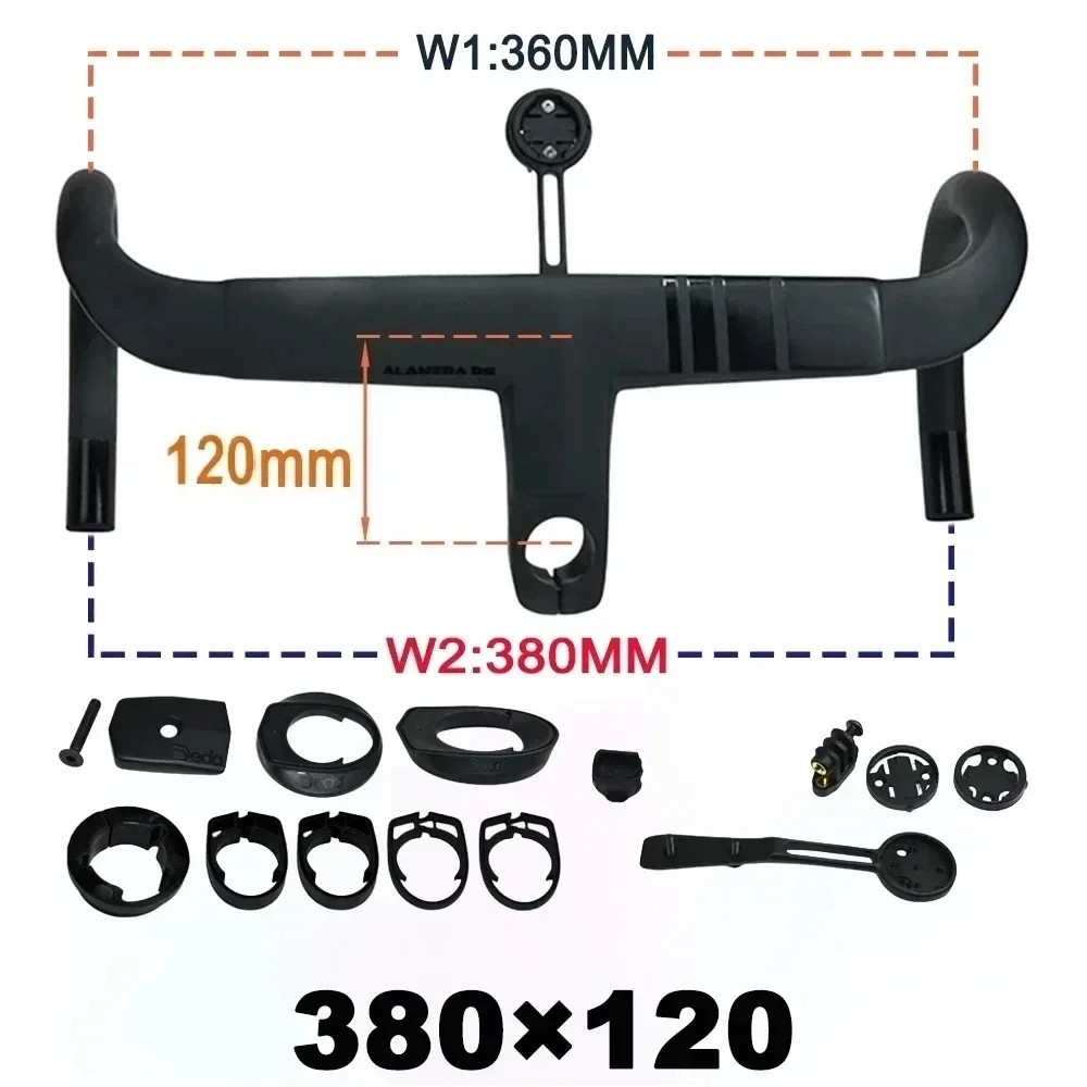 Aero Carbon Road Bike Integrated Cockpit -8 Degree 28.6mm Steerer Drop Bar