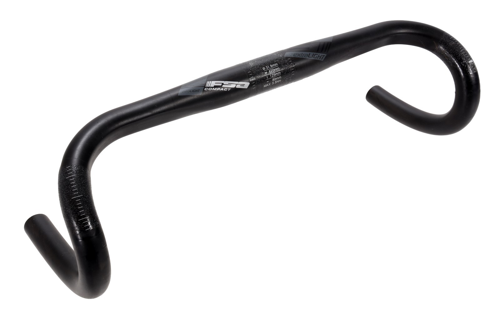 FSA Compact UD Carbon Extra Light Road Bike Drop Handlebars 31.8x 42cm 168 Grams