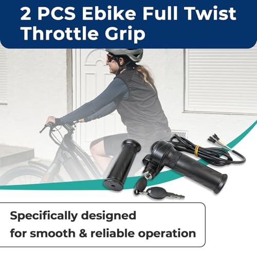Full Twist Throttle for Ridstar with 2 Keys, Universal Throttle Grips for