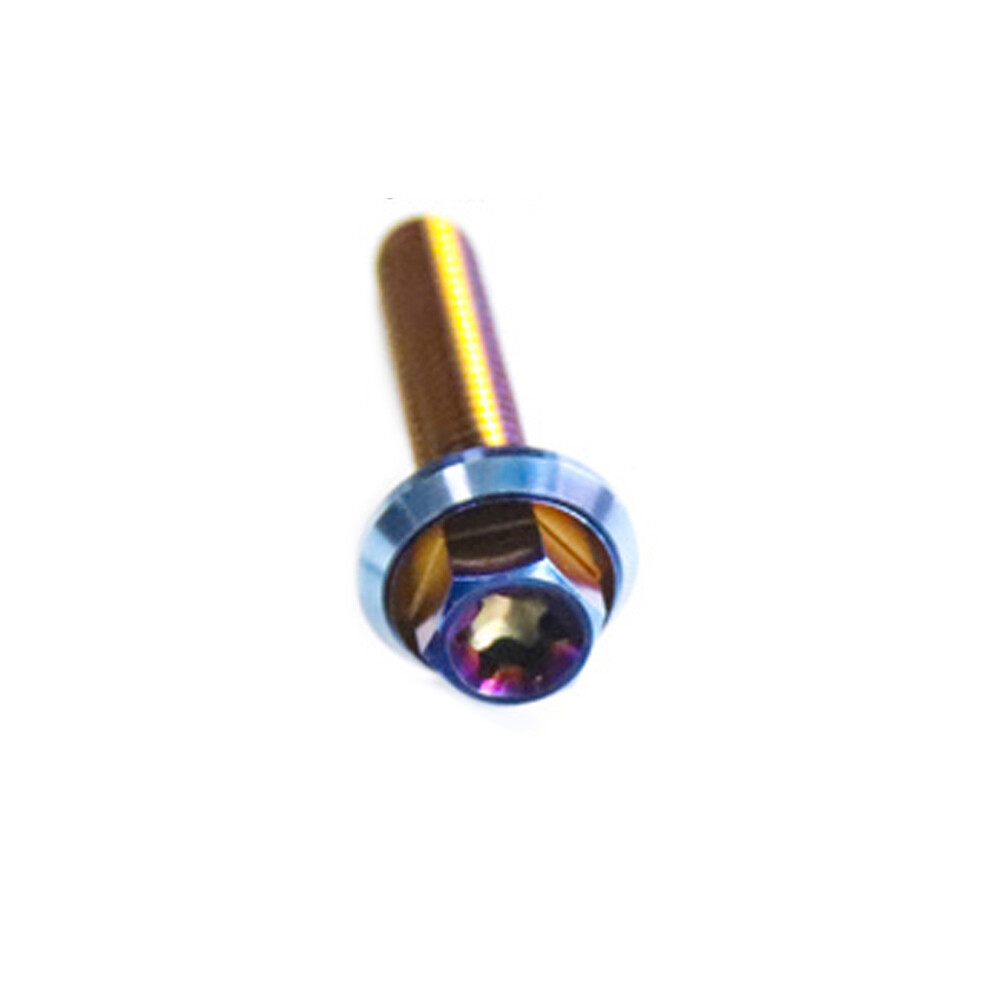 Titanium Hex Washer Screws M6X10-120mm Fastener Bolt Titanium/Gold/Burnt blue