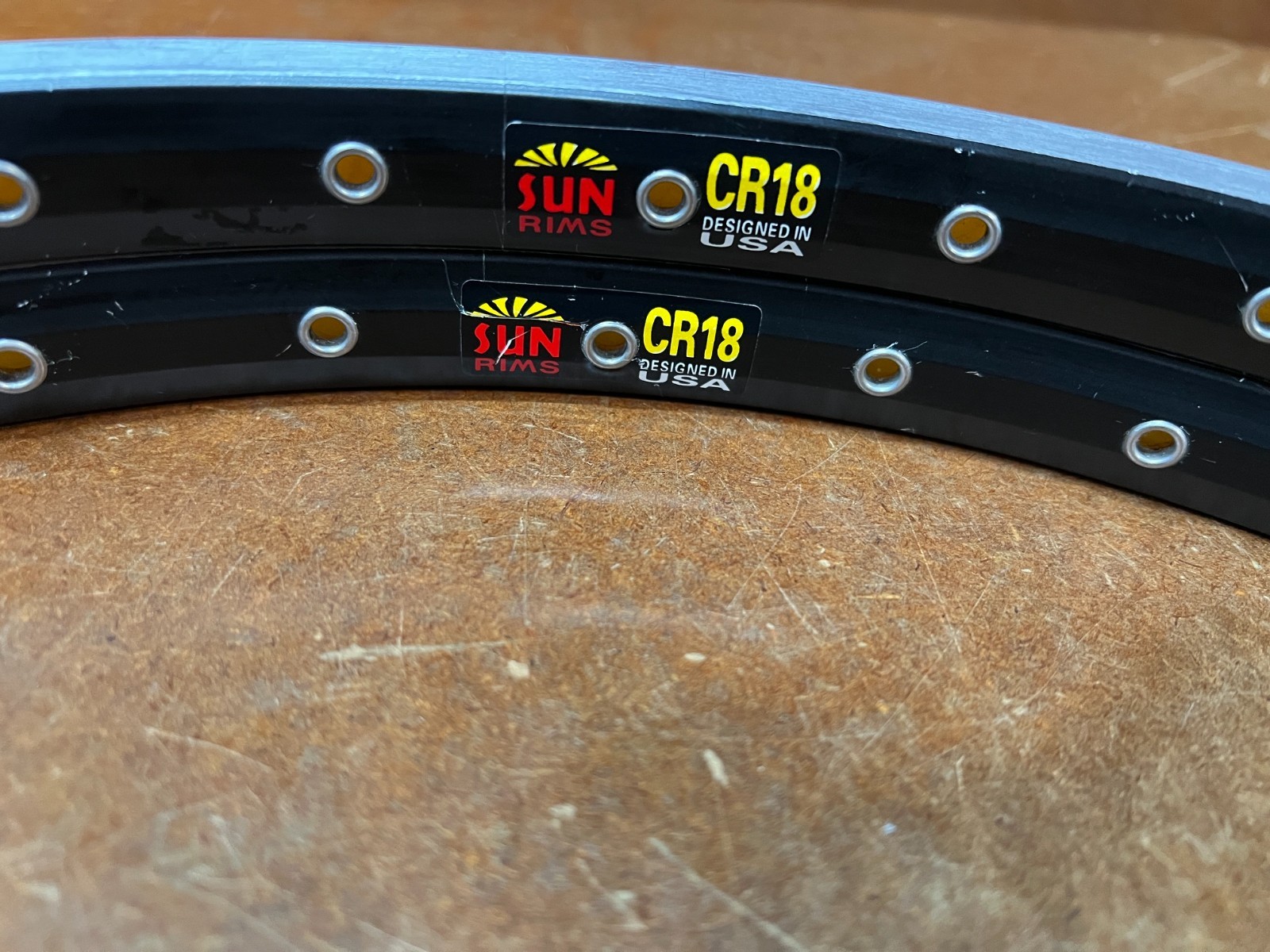 Sun Rims CR18 Pair; 20″x18mm, ISO 406; 32H, Schrader Valve; BMX Bike Wheel Rim