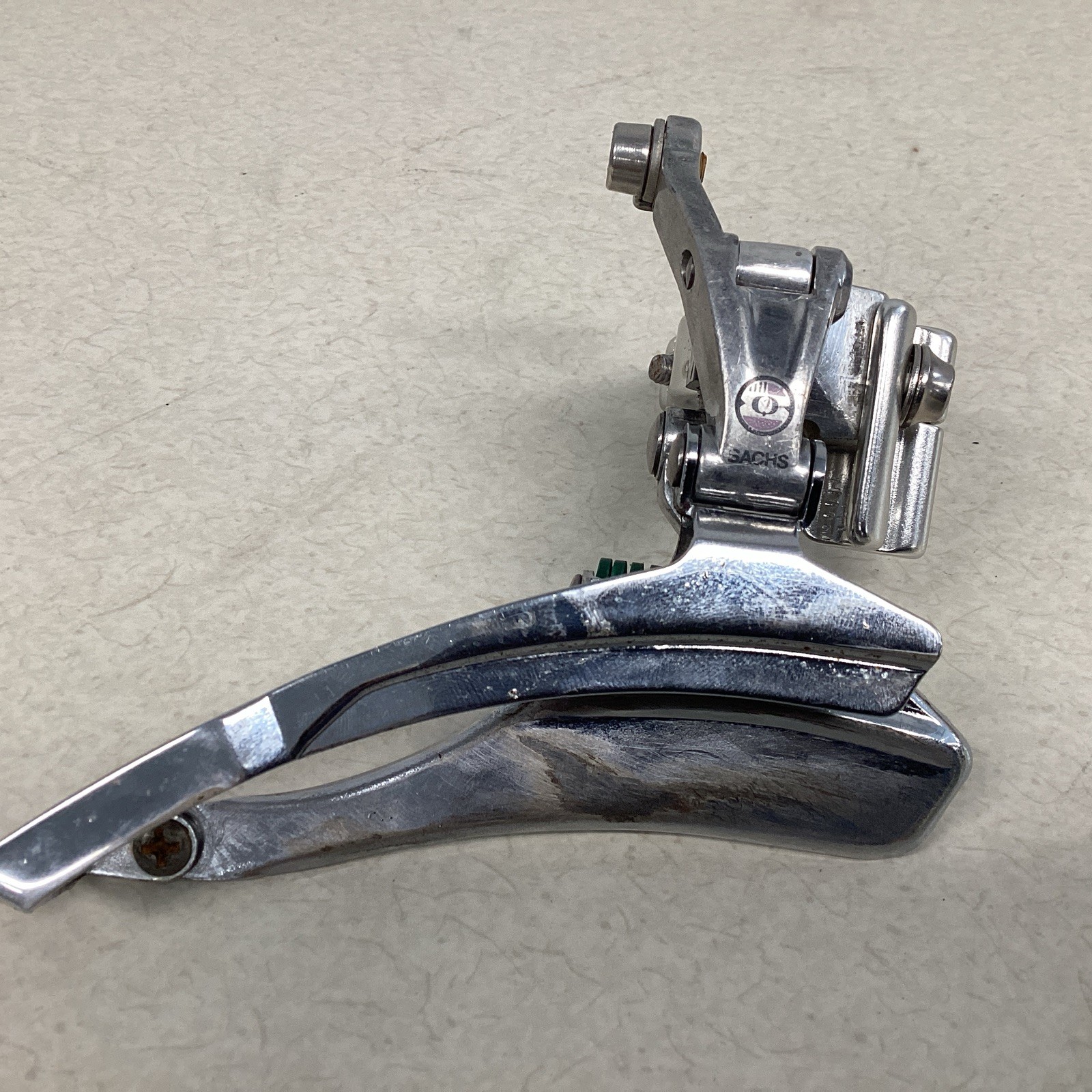 Sachs Quarz 31.8mm Bottom Pull Front Derailleur Braze On W/ Clamp Adapter