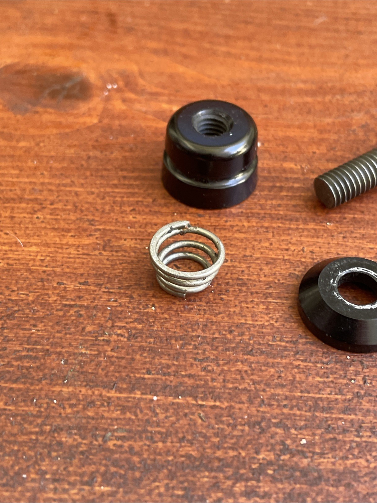 Vintage RINGLE Holey Ti Stix Titanium QR Seatpost Binder Bolt GC Black USA