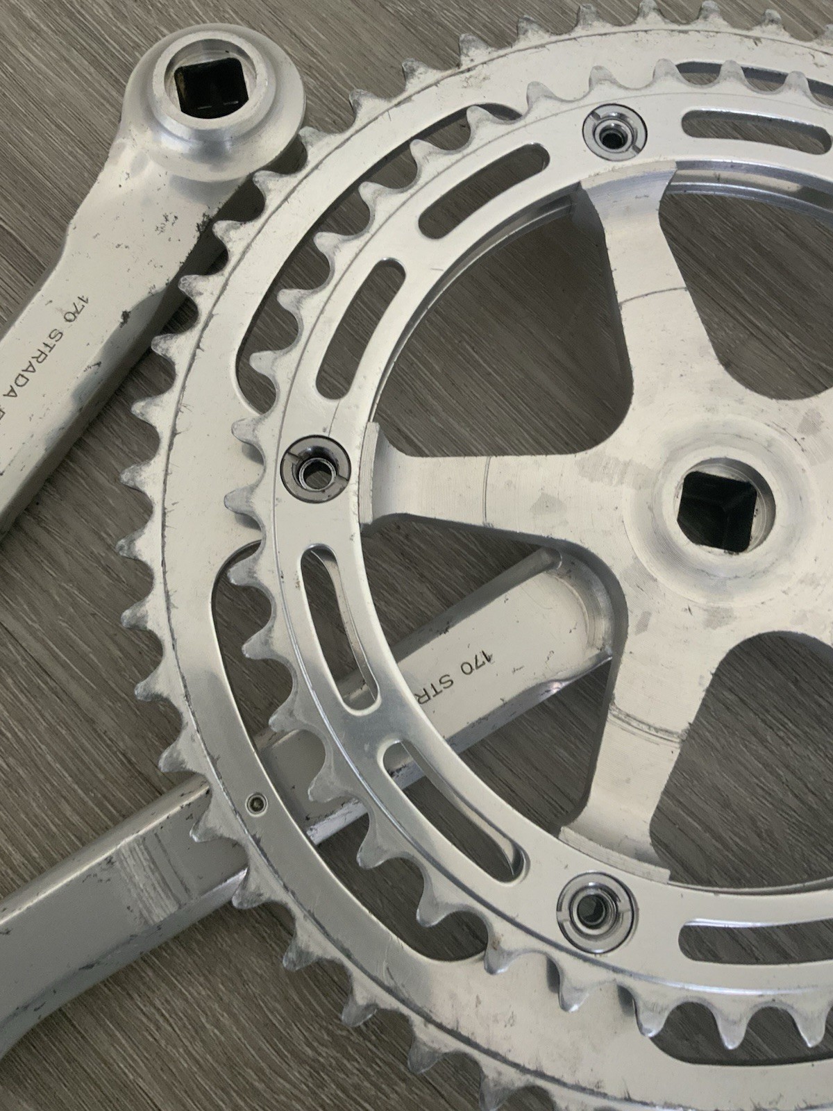 CAMPAGNOLO RECORD CRANKSET DOUBLE 52-42 TOOTH 170 MM ARMS