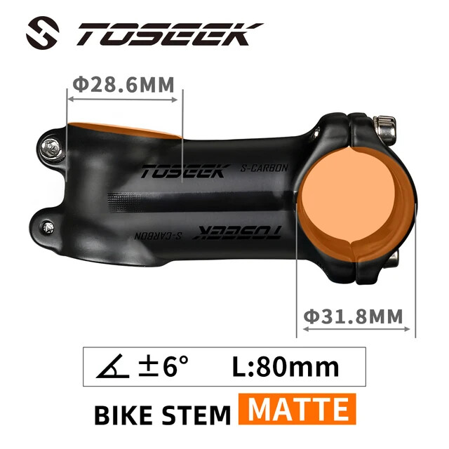 Bicycle Stem 31.8mm MTB Road Bike Handlebar Stem Angle 6/17Degrees 60-120mm